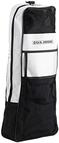 U.s. Divers Women's Silicone Diving Mask Dry Top Trek Travel Fins Gear Bag Diva Ii Snorkel Set, White, Medium #TOP5