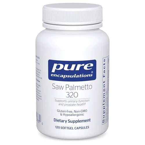 Pure Encapsulations Saw Palmetto 320 - Fatty Acids & Other Essential Nutrients to Support Metabolism & Urinary Function - with Saw Palmetto Extract - 120 Softgel Capsules