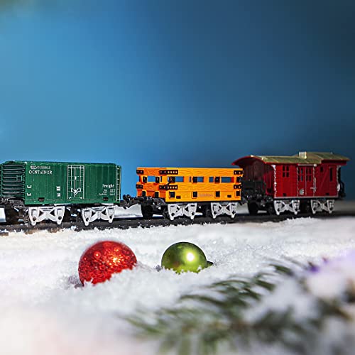 Atlasonix Weihnachtszug Set Mit Lichtern & Geräuschen - Elektrischer Zug Für Weihnachtsbaum