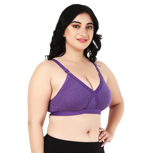 Image of Cotton Minimizer Full Coverage Bra for Heavy Bust Seamless Non Padded