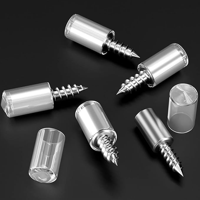 Shelf Support Pegs with Anti-Slip Silicone Sleeves, Metal Cabinet Pins, 20-Piece Set, White and Silver-image-22