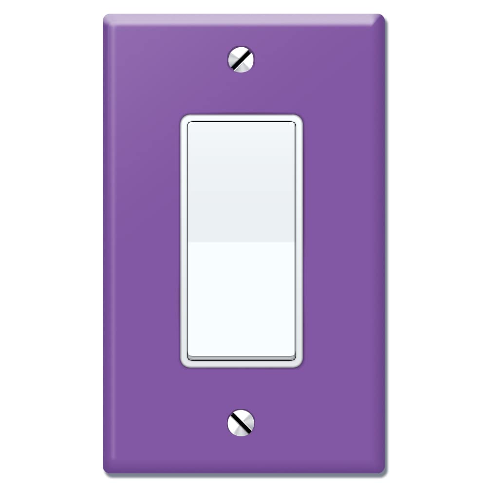 Placa de pared morada de un interruptor WIRESTER para interruptores de luz