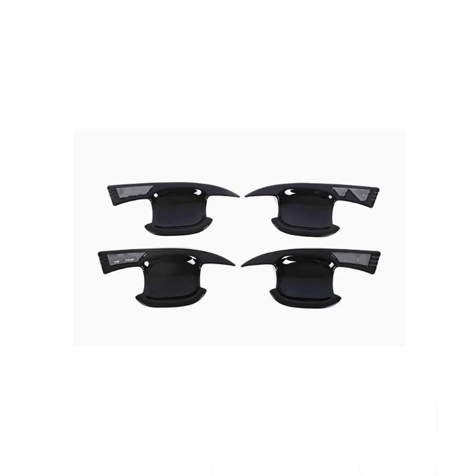 KJHOPY Car Door Handle Cover Chrome-Plated Sticker Trim for MG ZS MGZS ZX EZS ZST VS ZS11 2017~2024(Style 2)