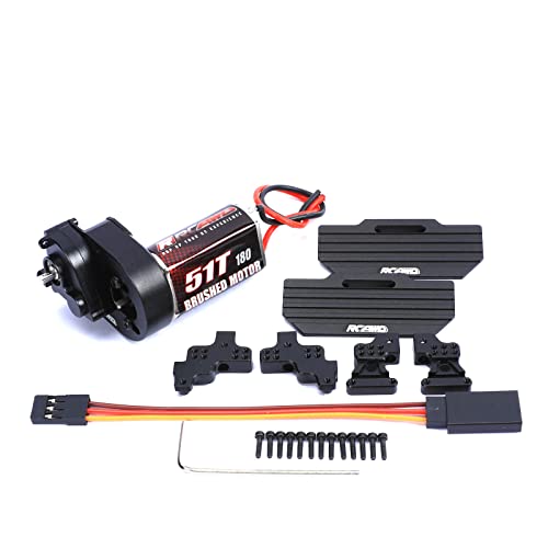 Moteur 180 51t RCAWD à couple élevé avec tour de choc Axial SCX24