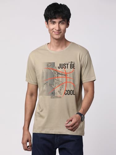 Image of ADRO 100% Cotton Lycra Tshirts for Men Combo Pack of 3 | Regular Fit | Printed T Shirt | Round Neck Half Sleeve| Mens Tshirts