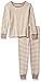 Burt's Bees Baby Little Kid Organic 2 Piece Pajama Set, Dust Mini Stripe, 5