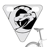 dzqad Reflectores de Bicicleta para Adultos | Señal De Advertencia Ciclista,Triángulo Decorativo Salida Familiar Bicicletaf Racing Adultos
