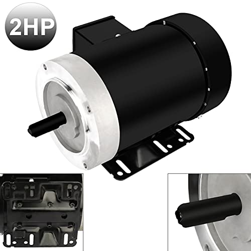 2Hp Electric Motor 3450 Rpm General Purpose Three Phase Motor 230V/460V 56C Frame 5/8"Shaft Diameter Cw/Ccw Rolled Steel Shell 60 Hz Tefc #TOP2