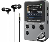 Cappsu HiFi MP3 Player for Lossless Music, 1536K WAV FLAC APE Music Player with Bluetooth, Metal Hi-Res Digital Audio Player, Portable DAP with 72GB Storage, 60H Playtime, for Travel, Airplane Use etc
