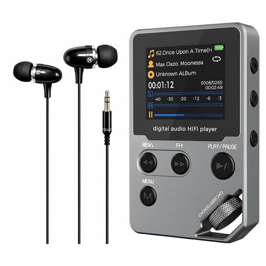 Cappsu HiFi MP3 Player for Lossless Music, 1536K WAV FLAC APE Music Player with Bluetooth, Metal Hi-Res Digital Audio Player, Portable DAP with 72GB Storage, 60H Playtime, for Travel, Airplane Use etc