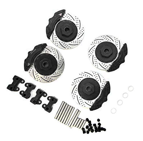 Integy RC Upgrades for Traxxas TRX-4, Realistic Alloy Brake Disc Set for Traxxas 1/10 TRX-4 Trail Crawler
