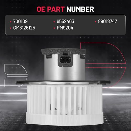 Image of BDFHYK AC Heater Blower Motor Fan 700109 Compatible with Buick Rainier, Trailblazer Trailblazer EXT, Envoy Envoy XL Envoy XUV,Bravada,9-7x,HVAC Blower Motor Assembly 6552463 89018747 GM3126125 PM9204