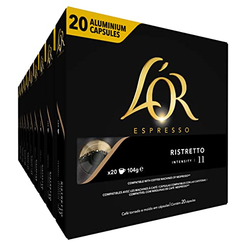 L'Or Espresso Café - 200 Capsules Ristretto Intensité 11 - compatibles Nespresso®* (lot de 10 x 20) Cover