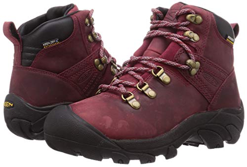 Keen Women's Pyrenees Mid Height Waterproof Hiking Boots, Tibetan Red/Black, 9.5 #TOP7