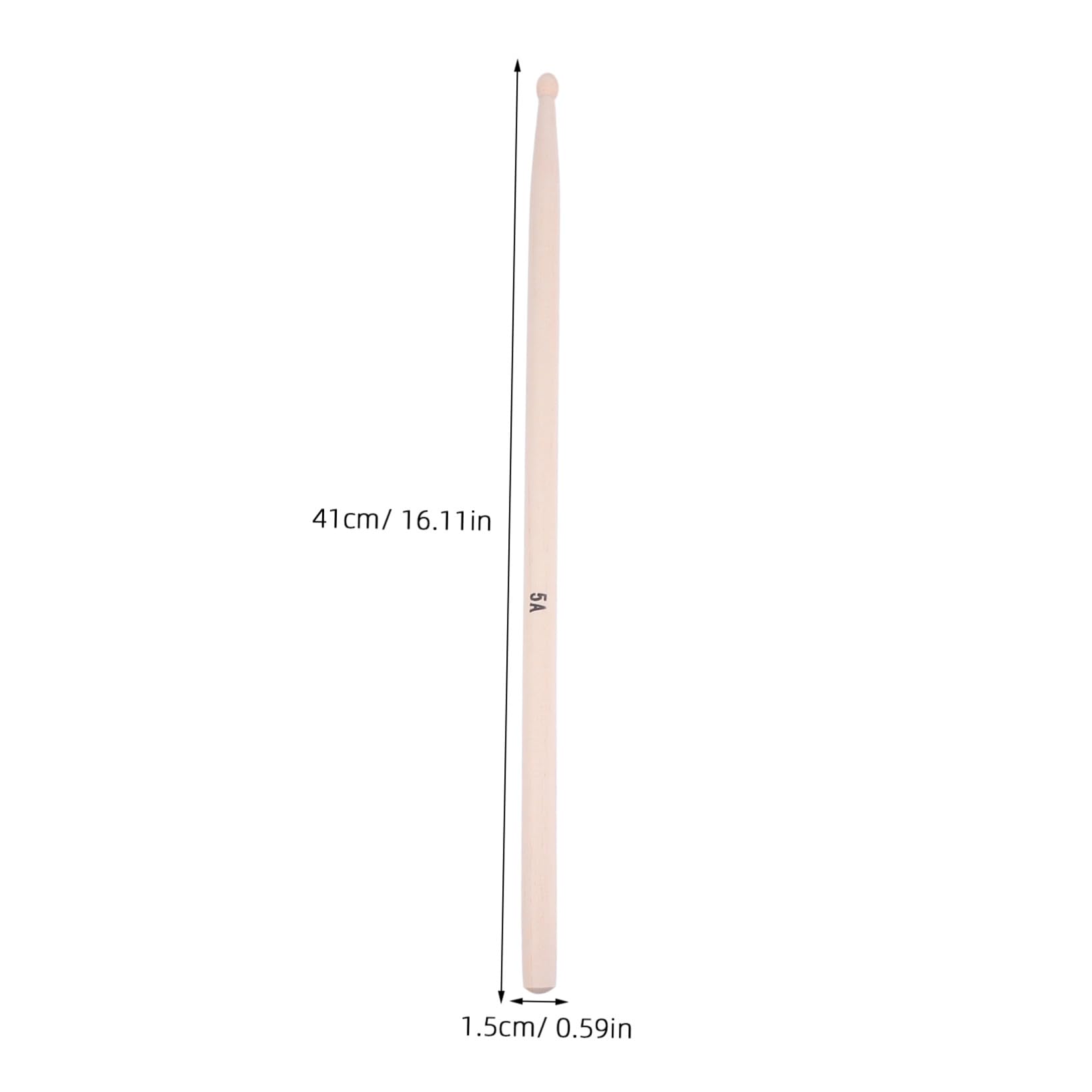 Toyvian 20pezzi Bacchette Per Batteria Legno Accessori Musicali Professionali Per Rullante e Percussioni Design Ergonomico e Facile Da Usare