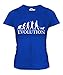 Candymix Teckel Évolution T-Shirt Femme, Taille 2X-Large, Couleur Bleu Royal