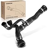 A-Premium Upper Radiator Coolant Hose Compatible with BMW E60 525i 2004-2005 L6 2.5L, E60 530i 2004-2005 L6 3.0L, Gas Sedan, Automatic Transmission, Replace# 17127519255