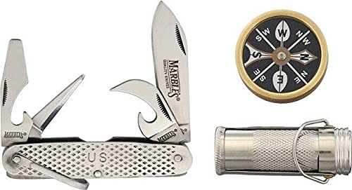 "Knife&KniveS" Wilderness Life Savers Set Includes Utility Knife 3.625" Closed MR387