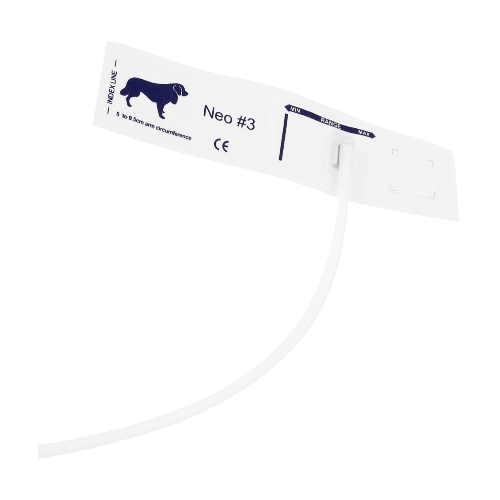INOOMP Pressione Braccio Misuratore Bracciale di per e Animali Morbida in Tessuto Non Tessuto, Struttura Ragionevole Circonferenze 5-9,5cm Adatto Uso