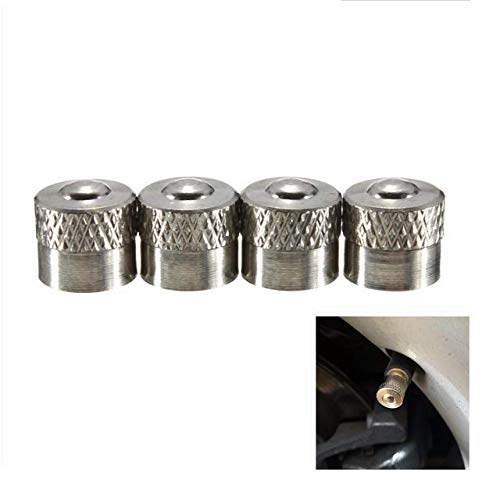 Yeepeo 8 stuks ventieldoppen voor de auto, metalen Yeepeo 8 stuks ventieldoppen voor de auto, metalen