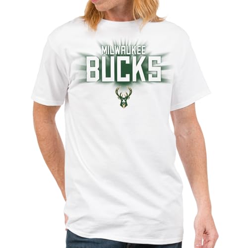 Junk Food NBA - Milwaukee Bucks - NBA Spotlight - Officially Licensed Adult Short Sleeve Fan Tee for Men and Women