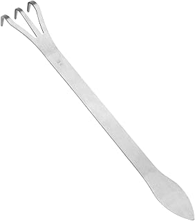 Ancinho de Raiz de Aço Inoxidável, Ancinho de Raiz Bonsai Ancinho de 3 Pontas Solto Solo Ferramentas de árvore de Bonsai Com Alça Ergonômica