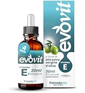 EVOVIT VITAMINE E dans de l'huile d'olive extra vierge italienne pressée à froid - Nourriture naturelle...