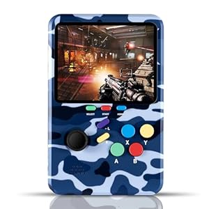 WeLohas Handheld Gaming Console,10 Classic Emulator,Electronic 3D Game Consoles,10000+ Video Games Preloaded,64GB TF Card,3.0″ HD Screen,Rechargeable & Portable, Gameboy Console for Kids,Teens Adults