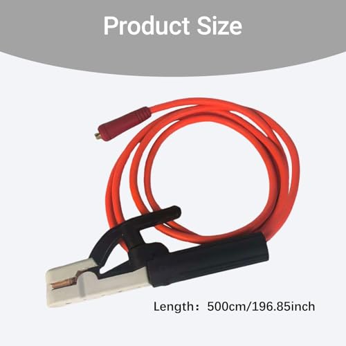 Câble en cuivre Fenteer pour poste à souder avec porte-électrode 500cm - 3