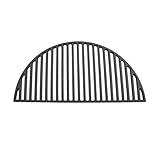 only fire Barbecue Semicircular Cast Iron Cooking Grate Fits for Large Big Green Egg,Kamado Joe Classic,Pit BossK22,Louisiana K22,Large Grill Dome,and Other Kamado Grill