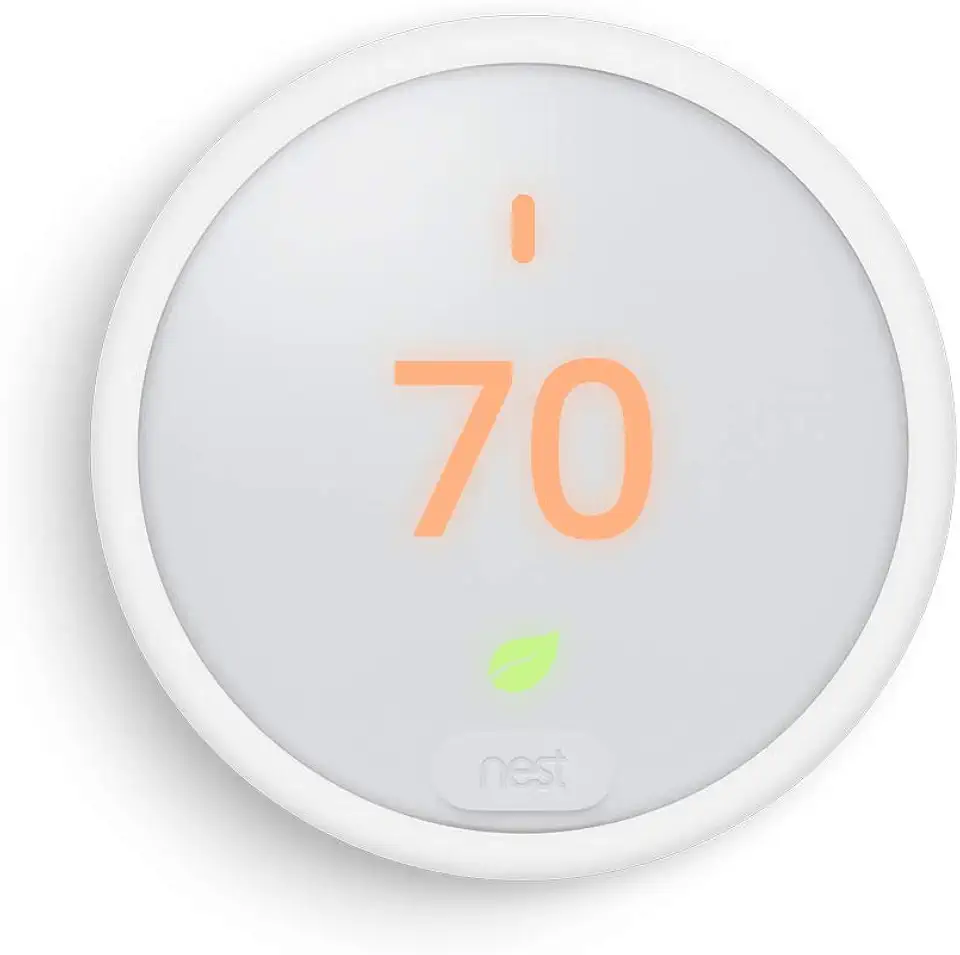 Nest Thermostat E Programmable Smart Thermostat for Home, App Controlled via Wifi, Programmable, Compatible with Alexa and Google Assistant, Frosted White Color (T4002ES)
