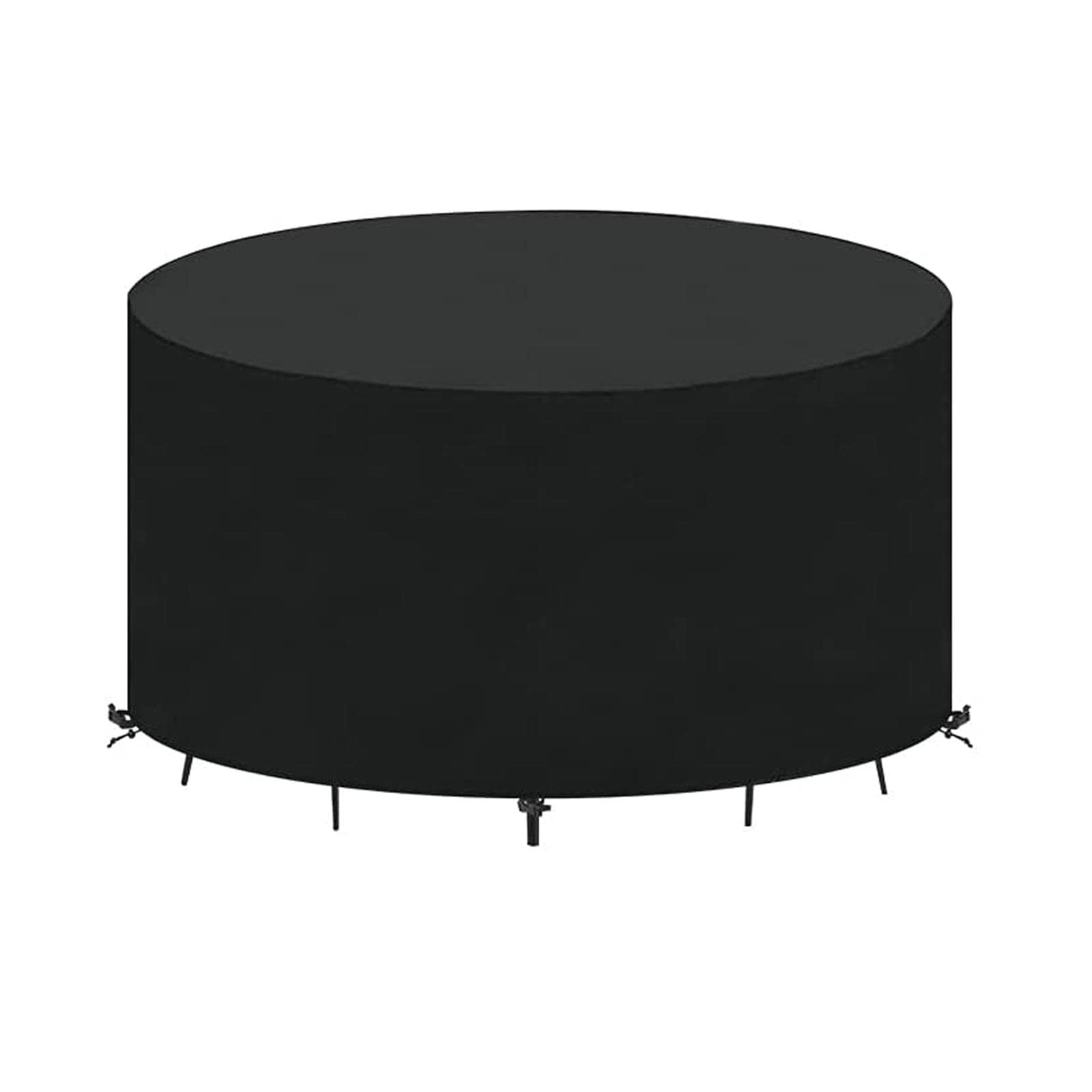 Housse Table de Jardin Ronde 140x80cm Housse Protection Table Jardin Imperméable Anti-UV 420D Oxford Tissu Extérieure Bâche pour Meubles Jardin