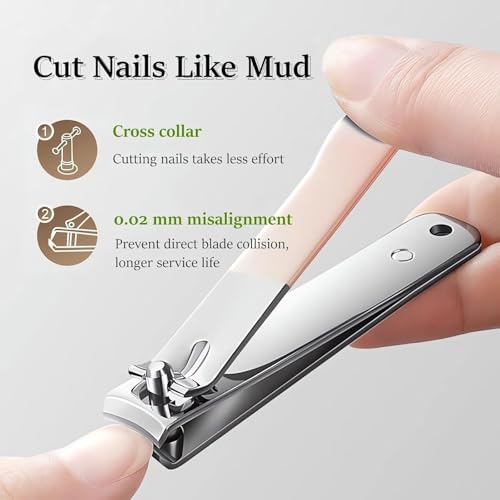 Image of Professional Manicure & Pedicure Kit, Stainless Steel Grooming Set with Nail Clippers, Cuticle Trimmer, Scissors & Tweezers (4 IN 1 MANICURE)