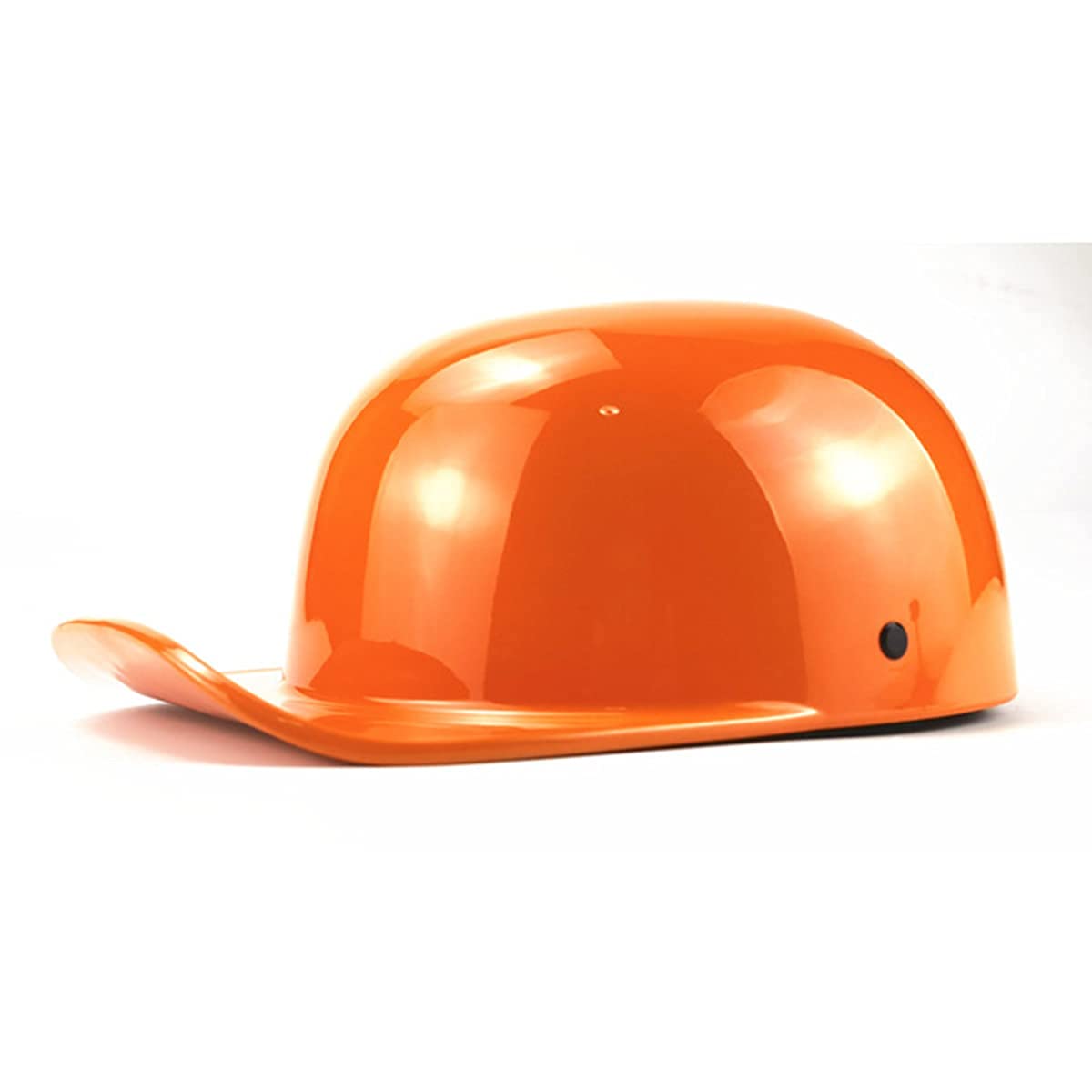 Kask motocyklowy Vintage Half Size Open-Face Kaski motocyklowe Moda Czapka z daszkiem Kask do skutera Moped Cap Street Cruiser Jet Style Certyfikat ECE, czarny matowy, XXL