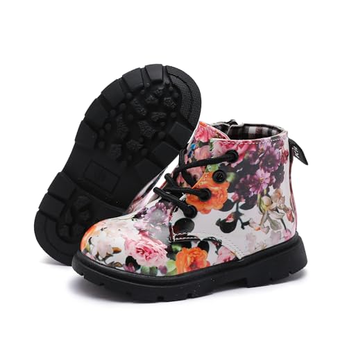 Kids Boots Girls Boys Shoes Side Zipper Cute Ankle Boot(Toddler/Little Kid)3