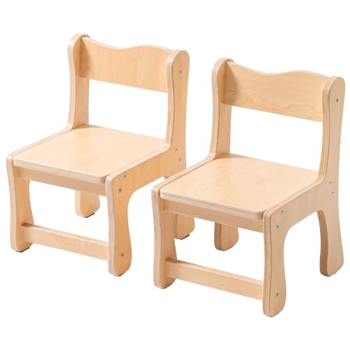 ROBUD Wooden Toddler Chair Set