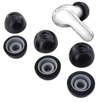 TENNMAK 2 camadas de espuma de memória de substituição de pontas de ouvido para JBL Vibe Beam/JBL Vibe 200TWS / JBL Wave Beam fones de ouvido