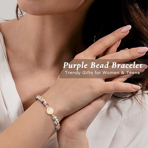 Image of Gifts for Daughter Granddaughter Christmas Gift To My Mom Grandma Wife Girlfriend Sister Jasper Heart Bracelets Birthday Anniversary Stocking Stuffers for Teens Jewelry for Women