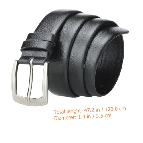 Business Men's Belt Men's Waist Belt Luxury Imitation Leather Alloy Comfortable Fit Versatile Style for Gentlemen Random Style2