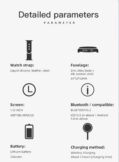Detailed parameters of Z93 Pro Smart Watch