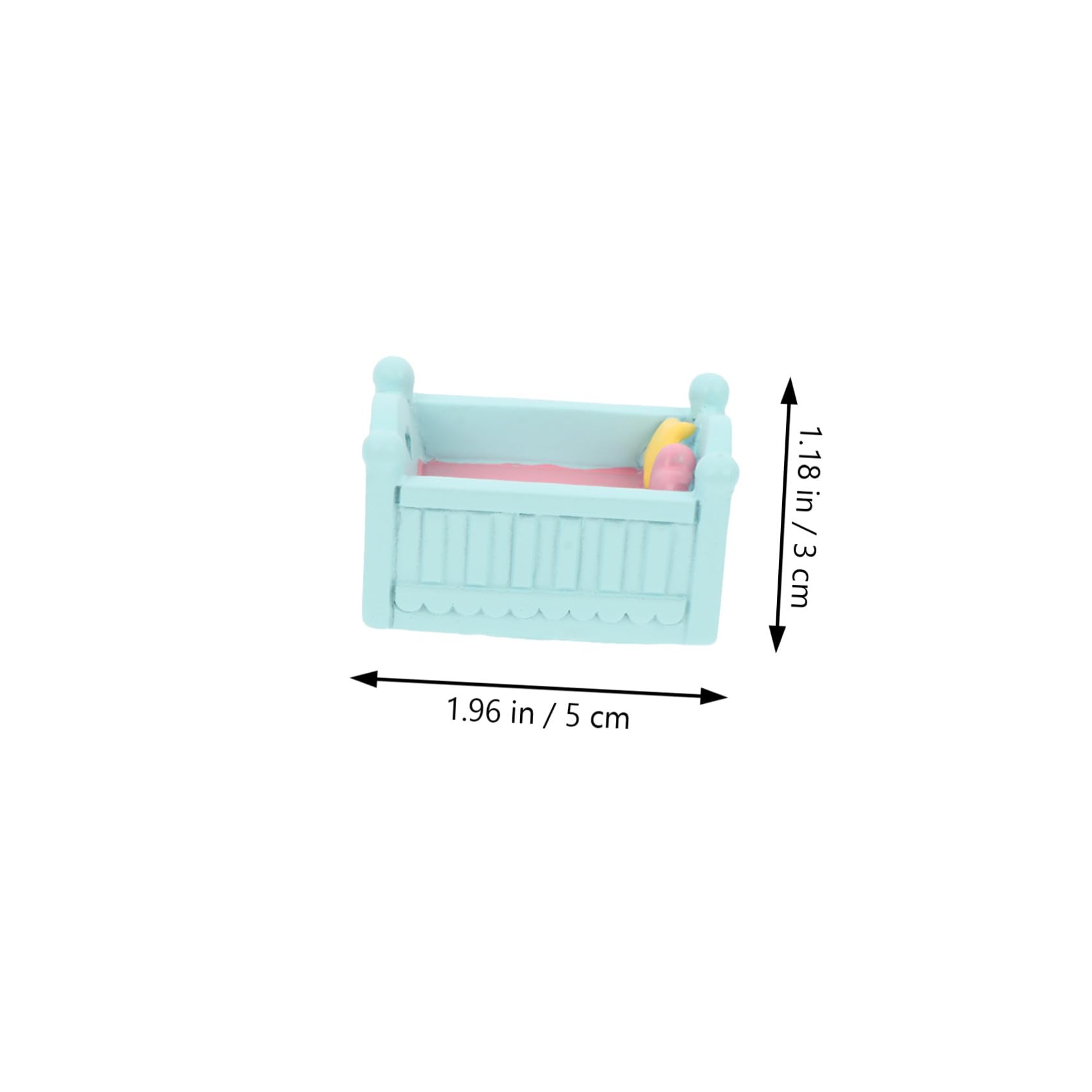 Cabilock Lot De 6 Décorations De Gâteau Pour Bébé Décoration De Gâteau D'Anniversaire Mini-Berceau Décoration De Gâteau Décoration De Poussette Fourniture D'Anniversaire