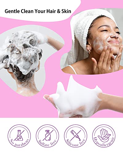 Shampoo Bars And Face Wash Bar For Hair Gift Set 3 Pack, Soap Free Solid Shampoo And Facial Cleansing With Natural Ingredients, Moisturizing & Volumizing For All Type Of Hair And Skin | Zero Waste, Sulfate Free For Women, Men, Kids #TOP4