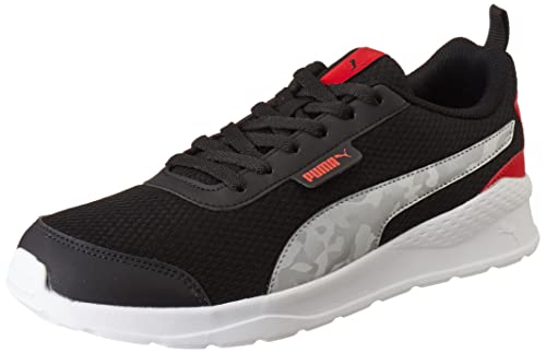Puma Mens Streak Black-High Risk Red-Silver Sneaker - 10UK (39342303) (B0BPXRC2NG) Amazon Price History, Amazon Price Tracker
