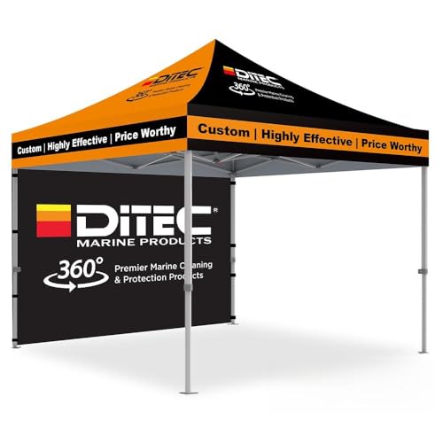 ABCCANOPY Custom Made 10x10 Ez Pop up Canopy Custom Graphics Tent...