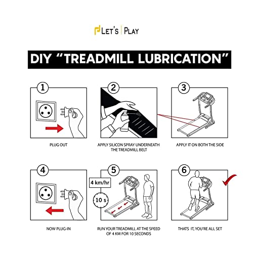 LET'S PLAY® Treadmill Lubricant Spray 100 Silicone Oil for Treadmill