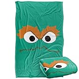 Sesame Street Oscar Face Officially Licensed Silky Touch Super Soft Throw Blanket 36' x 58'
