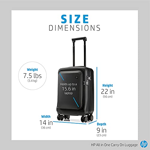 Buy HP 20 Hard Case All in One Carry On Wheeled 42 LTR Cabin Luggage