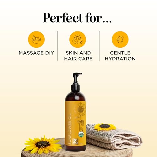 Maple Holistics Organic Sunflower Oil For Skin Hair & Nails thumb #5