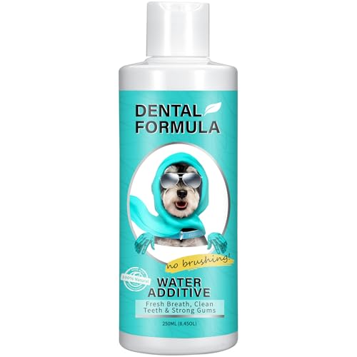 Bailey & buddies Dental Formula Water Additive For Dogs & Cats - Clean Teeth Healthy Gums & Fresh Breath - Manage Plaque & Tartar Build-Up - No Brushing Needed - Oral Health - 250ml