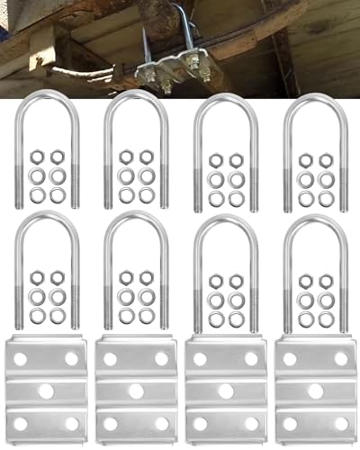 Trailer U Bolt Kit for 3500 lbs Trailer Axle, 2-3/8